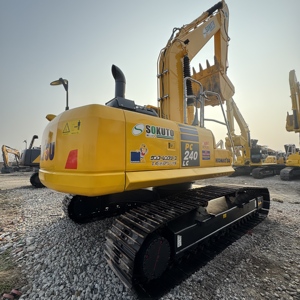 รถขุดไฮดรอลิกแบบตีนตะขาบ Komatsu PC240LC มือสองจากญี่ปุ่น น้ำหนัก 24 ตัน ชั่วโมงการทำงานต่ำ สภาพดี เครื่องจักรก่อสร้าง - Product Image 1