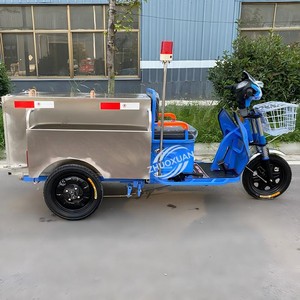 Tricycle électrique hydraulique en acier inoxydable 400L 48V 580W, capacité de charge 100-200 kg, autonomie 50-70 km, pour écoles et usines - Product Image 6