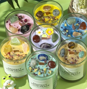 Bougie en verre cristal de luxe à la cire de soja, 40h d'autonomie, aromathérapie romantique pour anniversaire, mariage, décoration intérieure, fête de Pâques - Product Image 2