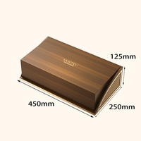 Boîte d'emballage de parfum en bois de luxe à couvercle rabattable, étui de présentation en bois personnalisé avec logo pour plusieurs flacons de parfum, vente en gros