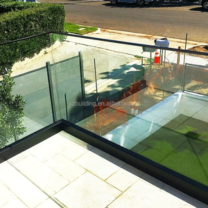 يمكن تخصيص تصميم درابزين داخلي من الألومنيوم بقناة درابزين من الزجاج والسكك الحديدية - Product Image 6