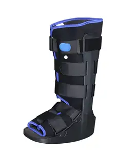 मोच के फ्रैक्चर के लिए उच्च गुणवत्ता वाले आर्थोपेडिक न्यूमेटिक कैम वॉकर बूट, कोहनी और घुटने के पैड के साथ आर्थोपेडिक सर्जरी लॉन्ग एयर बूट