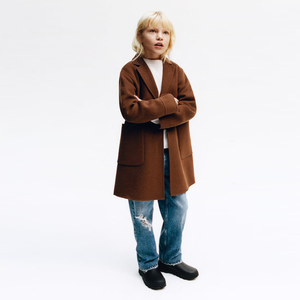 Chaqueta de Mezcla de Lana para Niños, Diseño Personalizado OEM, Abrigo Largo y Cálido de Invierno para <span class=keywords><strong>Niñas</strong></span>, Gran Venta - Product Image 6