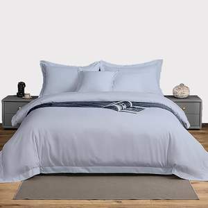 ホテルホワイトベッドシーツホスピタリティビジネス用工場カスタムスレッドカウント - Product Image 3