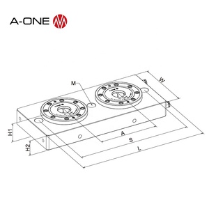 Outil <span class=keywords><strong>AMF</strong></span> Système de serrage zéro <span class=keywords><strong>point</strong></span> de palette en acier avec mandrin K10 - Product Image 2