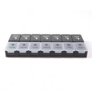 Estuche Organizador de Pastillas de Plástico Transparente con Apertura a Presión, Personalizado con Logotipo, Regalo Promocional, Libre de BPA, para Uso Diario - Product Image 3