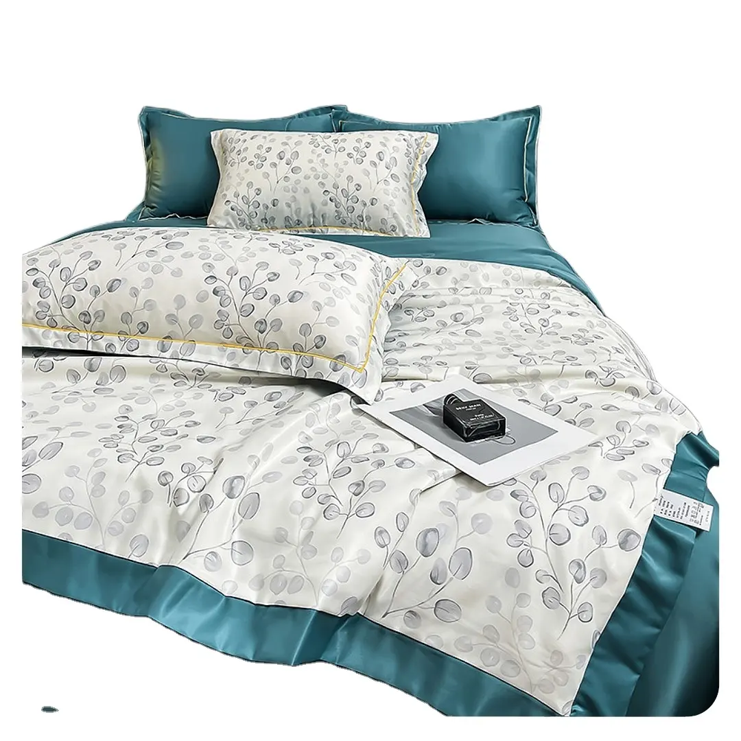 Шелковое летнее легкое одеяло, шелковое одеяло с цветочным принтом, охлаждающие одеяла, одеяло для жаркого сна