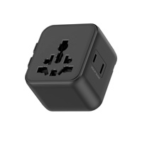Adaptador de Viaje Universal Worldplug, Enchufe para EE. UU., Reino Unido, UE y Australia, 2500W de Alta Potencia, Enchufe de CA Ultrafino, Mini Adaptador Internacional para Todo el Mundo