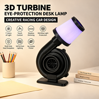 Lampe d'illusion 3D de voiture de sport haut de gamme, RVB tactile à intensité variable, rechargeable USB-C, veilleuse LED, lampe de table pour salle de jeux, cadeau pour homme