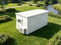 Maison conteneur en acier de luxe personnalisable, à double aile détachable, préfabriquée, avec chambre et salle de bain, et petit bureau