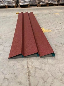 XINDUI TOIT Couleur Tôle de toit en pierre Tuile en bois 1340*420mm Tuile de toiture en métal enduit de pierre <span class=keywords><strong>Prix</strong></span> Accessoires carré faîtage Top - Product Image 5