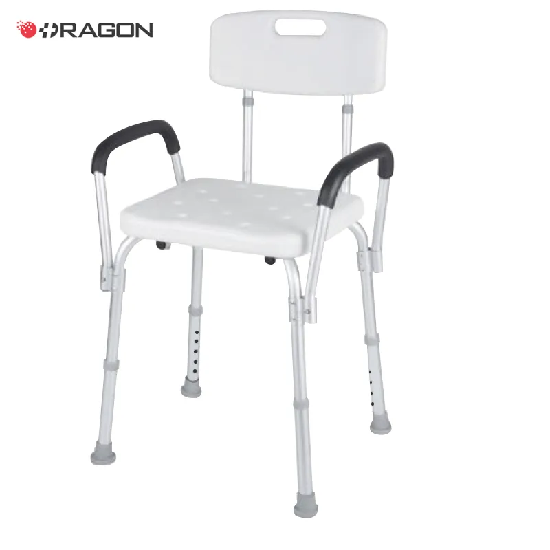 A cadeira removível portátil do banho do corrimão adultos chuveiro a cadeira Seat traseiro para deficientes