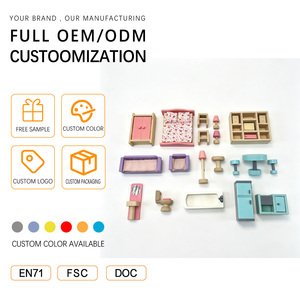 Ensemble de jouets pour maison de poupée <span class=keywords><strong>Emily</strong></span>, cadeau pour enfants de 2 à 7 ans, jeu de rôle éducatif, OEM ODM, logo personnalisé ANNA & BECK - Product Image 4