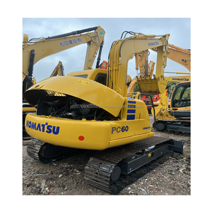 Mini-excavatrice Komatsu PC60 de 6 tonnes, machine de chantier d'occasion avec composants principaux, moteur et pompe pour petits travaux de terrassement - Product Image 1