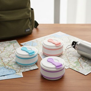 Nouvelle tasse à boisson en silicone portable pour les voyages, gobelet, bouteille d'eau pliable, tasse à café réutilisable avec couvercles - Product Image 1