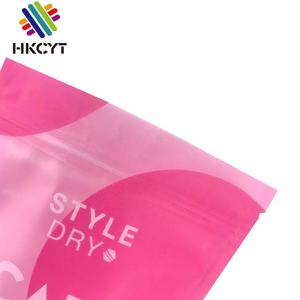 Sacs personnalisés à fermeture éclair unités, sacs en plastique refermables avec Logo imprimé, sacs rose à glissière - Product Image 4