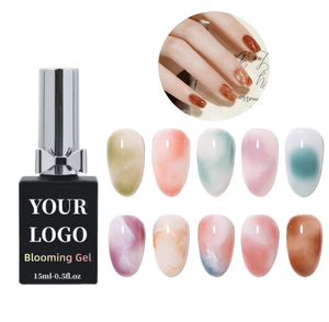 <span class=keywords><strong>Efecto</strong></span> de extensión de secado rápido Acuarela Pintura natural Diseños Esmalte de <span class=keywords><strong>uñas</strong></span> de gel floreciente sin 3 - Product Image 1