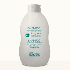 Shampooing Argital 500 ml pour cheveux gras et pellicules à l'argile verte et aux huiles essentielles purifiant, équilibrant et rafraîchissant - Product Image 1
