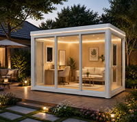 Maisonnette de jardin préfabriquée, bureau extérieur modulaire à installation rapide, cabine de jardin, bureau à domicile