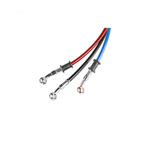 Manguera de Freno Trenzada de Acero Inoxidable, Manguera de Control Hidráulico para Motocicleta, Línea de Embrague de Acero para Automóvil, Color Personalizado, Conector Banjo
