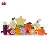 Zaves été Mini Dragon Fruit porte-clés réaliste doux en peluche mignon Pitaya sac pendentif à breloque couette PP coton sac à dos