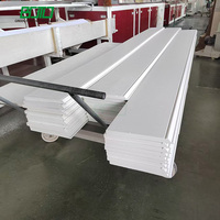 Moulures de plinthe murale modernes en PVC blanc écologique pour la décoration intérieure des villas et des hôtels