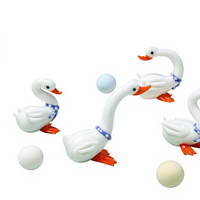 Figurines d'animaux en verre, cygne blanc, ornement en verre fait main pour la décoration de bureau, de maison et de table, vente en gros