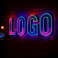 Enseigne lumineuse LED personnalisable avec lettres en relief, design gratuit, pour magasin, enseigne à couleurs changeantes, logo LED pour entreprise