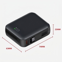 Mini chargeur portable compact à charge rapide 10000mAh grande capacité avec câble intégré et écran LED numérique