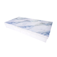 Venta al por mayor de PVC UV de mármol de alto brillo tablero para la decoración de interiores diseño floral moderno impermeable UV tablero de mármol