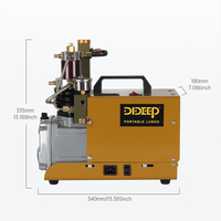 Compresseur d'air électrique professionnel DIDEEP 110V 220V 1800W pour bouteille de plongée