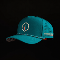 Casquette de golf cinq panneaux avec logo brodé personnalisé, haute qualité, faible MOQ, fermeture Velcro, boucle coulissante, style rétro classique pour femme