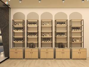 Présentoir à parfums en bois écologique |   Table de maquillage personnalisée et durable |   Mobilier de magasin de cosmétiques vert pour la vente au détail moderne - Product Image 6
