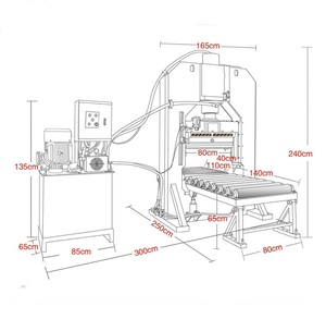 Séparateur de pierre hydraulique automatique pour granit marbre découpeuse hydraulique à visage naturel avec composants de base-pompe à moteur à vendre - Product Image 2