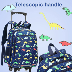 Nuovo arrivo dinosaur kindergarten children kids school trolley zaino borse <span class=keywords><strong>per</strong></span> ragazzi - Product Image 4