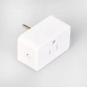 Honyar Factory soket Plug stop kontak dinding Wifi pintar standar US, kontrol aplikasi Google Home Aleax Tuya 120V 3Pin warna hitam putih