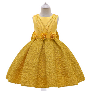 Vestido de Princesa Personalizable con Lazo y Volantes, Sin Mangas, para Niñas - Product Image 4