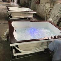 GUCI Baignoire moderne d'hydromassage Spa Bain à remous réversible pour deux personnes Personnalisable Blanc Intérieur Extérieur Garantie 3 ans