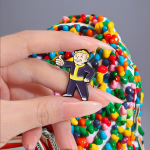 Spille da bavero personalizzate con personaggi di videogiochi per ragazzi, spille smaltate per zaini e jeans, spille smaltate morbide a cartone animato con placcatura in nichel nero per donna, ideali come regali - Product Image 2