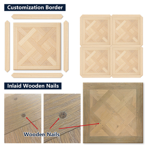 Parquet en bois d'ingénierie multicouche en teck T&G Versailles, écologique, à âme rigide, qualité ABC, 15mm 16mm 18mm, pour hôpital - Product Image 3