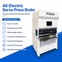 Prensa Plegadora CNC Servoeléctrica de 41T y 1600mm, Máquina de Doblado de Chapa Metálica de Alta Precisión sin Aceite Hidráulico