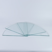 Verre trempé transparent sur mesure, bord poli fin, verre de sécurité renforcé pour plateau de table, vitrine, cloison
