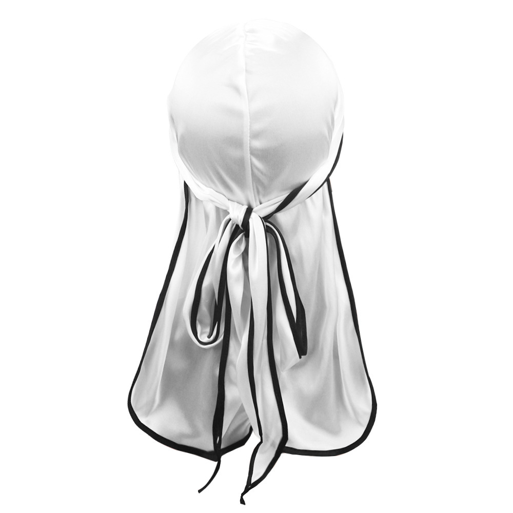 White with black edges