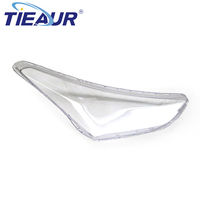 TIEAUR Coque de phare avant, lentille de phare, verre transparent de phare, couvercle de lentille de phare, version américaine pour SANTAFE 17-19