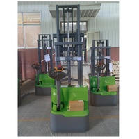 Gerbeur électrique MOVMES 1,5 tonne, gerbeur piéton à batterie lithium, entraînement AC, mât à 2 étages, pneus PU
