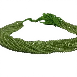 Natural Green <b>Peridot</b> Faceted Rondelle Beads 3mm 4mm Gemstone Strand for <b>Jewelry</b> Making Wholesale - Product Image 2