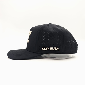 Ultimate 5 Panel Solid Waterproof Golf <b>Cap</b> Custom Embroidery Logo Low MOQ OEM Laser Perforated Breathable <b>Quick</b> <b>Dry</b> Sport Select - Product Image 5