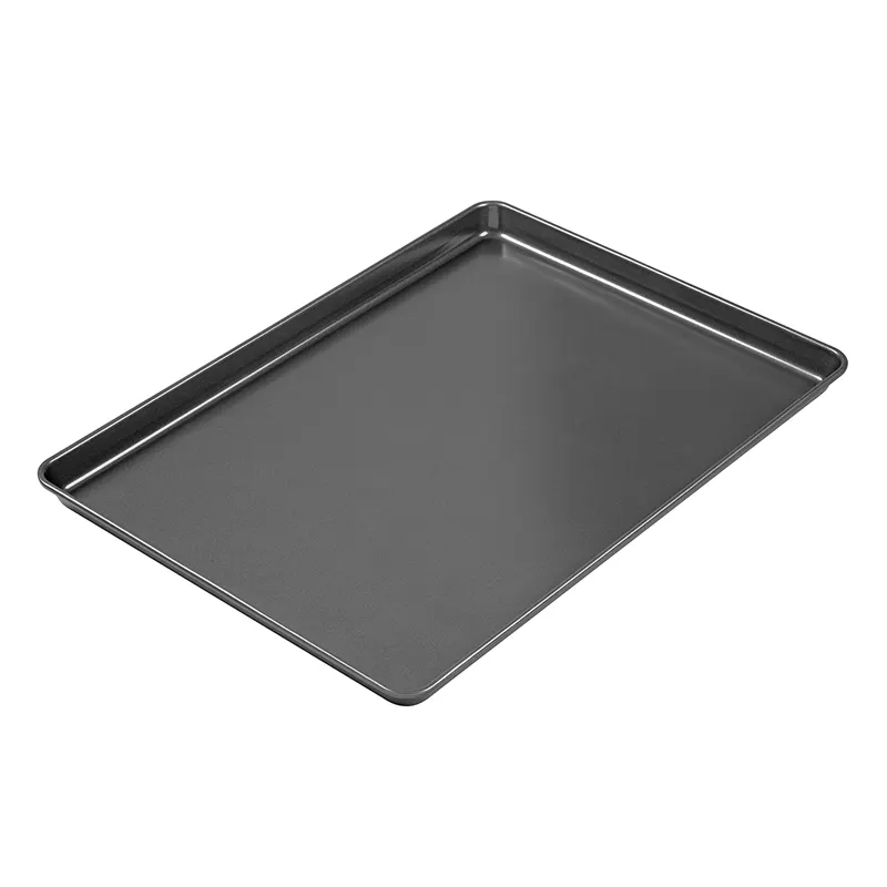 Black Metal Carbon Steel Sheet Pans Baking Tray, Non Stick Bakeware Cookie Baking Pan