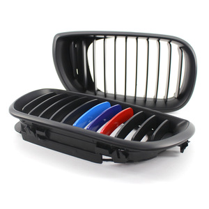 Parrilla Delantera para BMW E46 Serie 3, Estilo M, Negro Mate, Plástico ABS, para Modelos de Cuatro Puertas 2002-2005 - Product Image 4