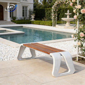 Banc extérieur durable en acier inoxydable à énergie solaire moderne pour hôpital, hôtel, parc - Banc de patio écologique - Product Image 6